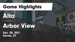 Alta  vs Arbor View  Game Highlights - Dec. 20, 2021