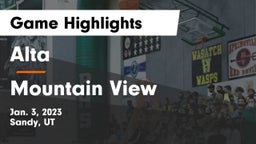 Alta  vs Mountain View  Game Highlights - Jan. 3, 2023
