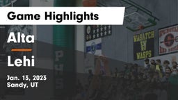 Alta  vs Lehi Game Highlights - Jan. 13, 2023