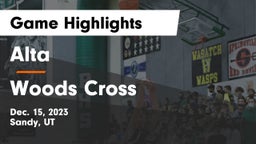 Alta  vs Woods Cross  Game Highlights - Dec. 15, 2023