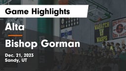 Alta  vs Bishop Gorman  Game Highlights - Dec. 21, 2023
