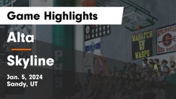 Alta  vs Skyline  Game Highlights - Jan. 5, 2024