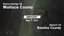 Matchup: Wallace County vs. Rawlins County  2016