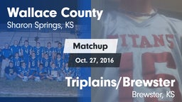 Matchup: Wallace County vs. Triplains/Brewster  2016