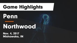Penn  vs Northwood  Game Highlights - Nov. 4, 2017