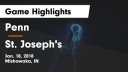 Penn  vs St. Joseph's  Game Highlights - Jan. 18, 2018