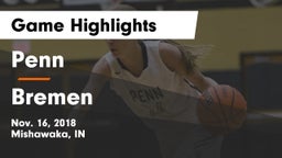 Penn  vs Bremen Game Highlights - Nov. 16, 2018