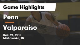 Penn  vs Valparaiso  Game Highlights - Dec. 21, 2018