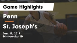 Penn  vs St. Joseph's  Game Highlights - Jan. 17, 2019