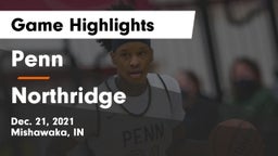 Penn  vs Northridge Game Highlights - Dec. 21, 2021