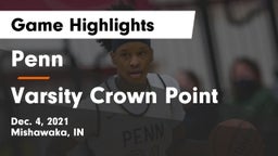 Penn  vs Varsity Crown Point Game Highlights - Dec. 4, 2021