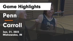 Penn  vs Carroll  Game Highlights - Jan. 21, 2023