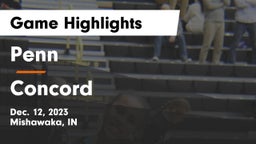 Penn  vs Concord  Game Highlights - Dec. 12, 2023