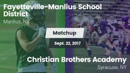 Matchup: Fayetteville-Manlius vs. Christian Brothers Academy  2017