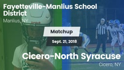 Matchup: Fayetteville-Manlius vs. Cicero-North Syracuse  2018