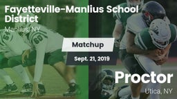 Matchup: Fayetteville-Manlius vs. Proctor  2019