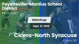 Matchup: Fayetteville-Manlius vs. Cicero-North Syracuse  2019