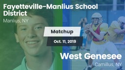 Matchup: Fayetteville-Manlius vs. West Genesee  2019