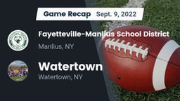 Recap: Fayetteville-Manlius School District  vs. Watertown  2022