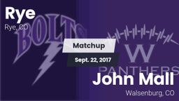 Matchup: Rye vs. John Mall  2017