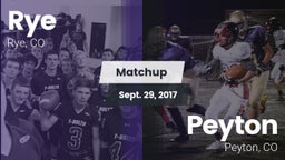 Matchup: Rye vs. Peyton  2017