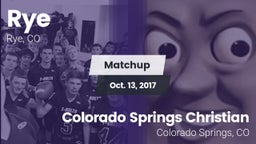 Matchup: Rye vs. Colorado Springs Christian  2017