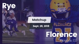 Matchup: Rye vs. Florence  2018