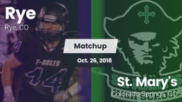 Matchup: Rye vs. St. Mary's  2018