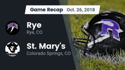 Recap: Rye  vs. St. Mary's  2018