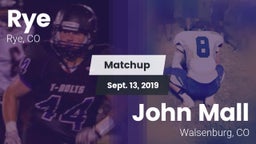 Matchup: Rye vs. John Mall  2019