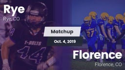 Matchup: Rye vs. Florence  2019