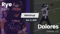 Matchup: Rye vs. Dolores  2019