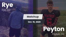 Matchup: Rye vs. Peyton  2020