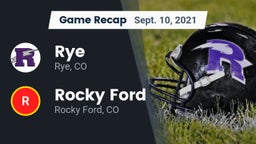 Recap: Rye  vs. Rocky Ford  2021
