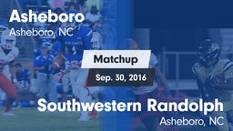 Matchup: Asheboro vs. Southwestern Randolph  2016