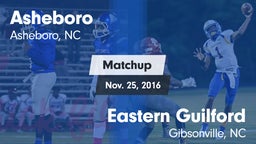 Matchup: Asheboro vs. Eastern Guilford  2016