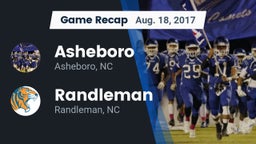 Recap: Asheboro  vs. Randleman  2017