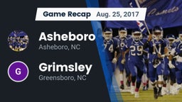 Recap: Asheboro  vs. Grimsley  2017