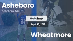 Matchup: Asheboro vs. Wheatmore 2017