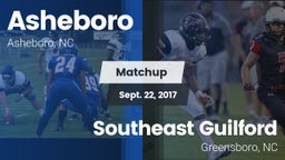 Matchup: Asheboro vs. Southeast Guilford  2017
