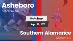 Matchup: Asheboro vs. Southern Alamance  2017