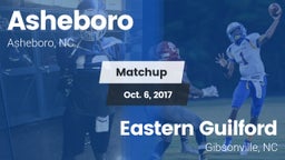 Matchup: Asheboro vs. Eastern Guilford  2017