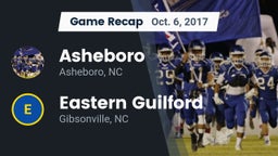 Recap: Asheboro  vs. Eastern Guilford  2017