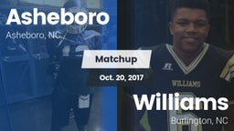 Matchup: Asheboro vs. Williams  2017