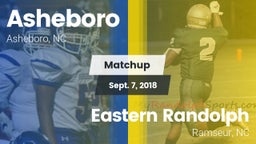 Matchup: Asheboro vs. Eastern Randolph  2018