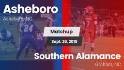 Matchup: Asheboro vs. Southern Alamance  2018