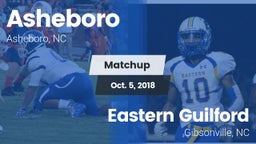 Matchup: Asheboro vs. Eastern Guilford  2018