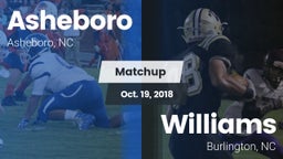 Matchup: Asheboro vs. Williams  2018