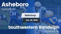 Matchup: Asheboro vs. Southwestern Randolph  2018