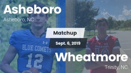 Matchup: Asheboro vs. Wheatmore  2019